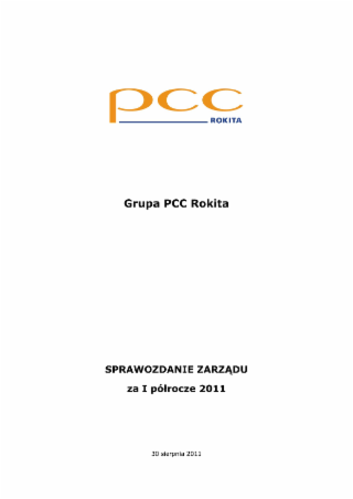 Sprawozdanie zarządu za I półrocze 2011